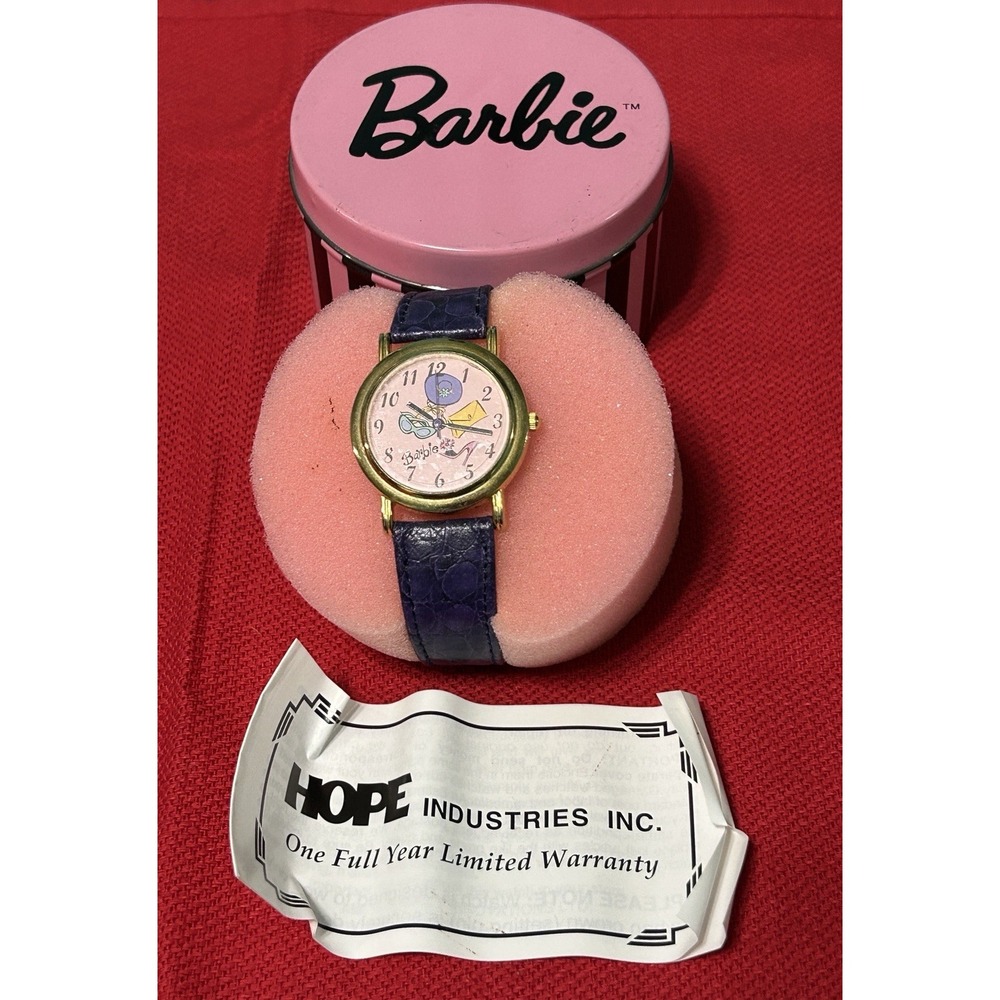 Barbie Vintage Watch 1994 Vintage 35th Anniversary Case In Box NOS New Battery